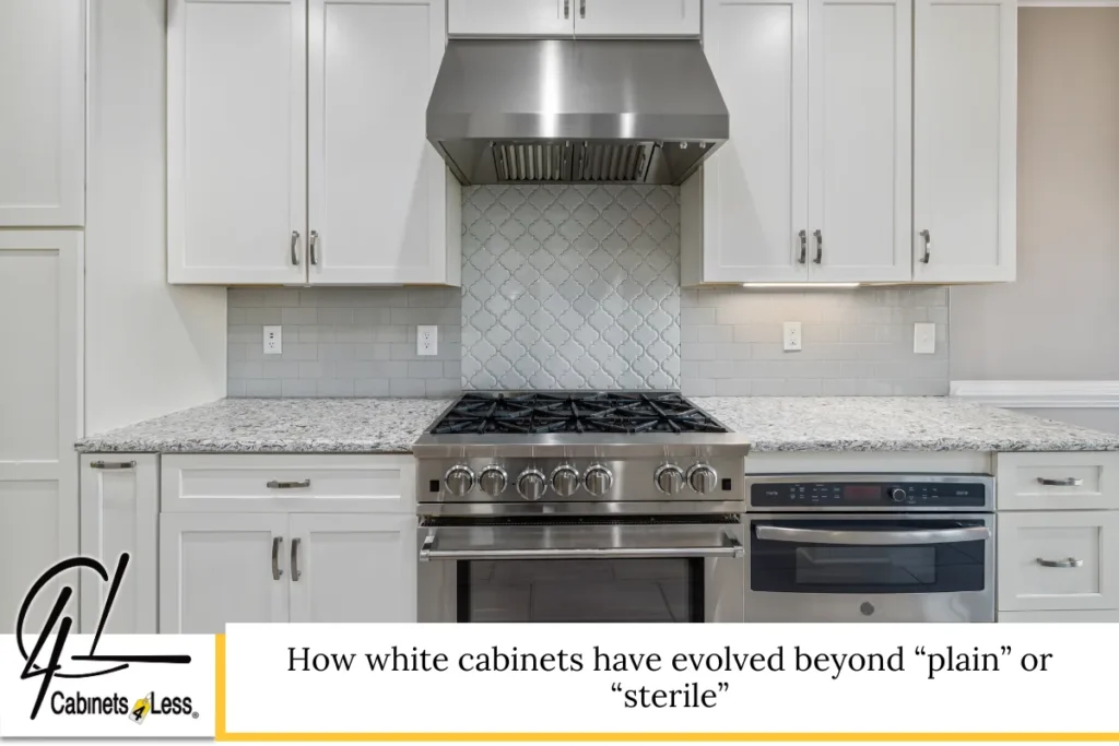 How white cabinets have evolved beyond “plain” or “sterile”