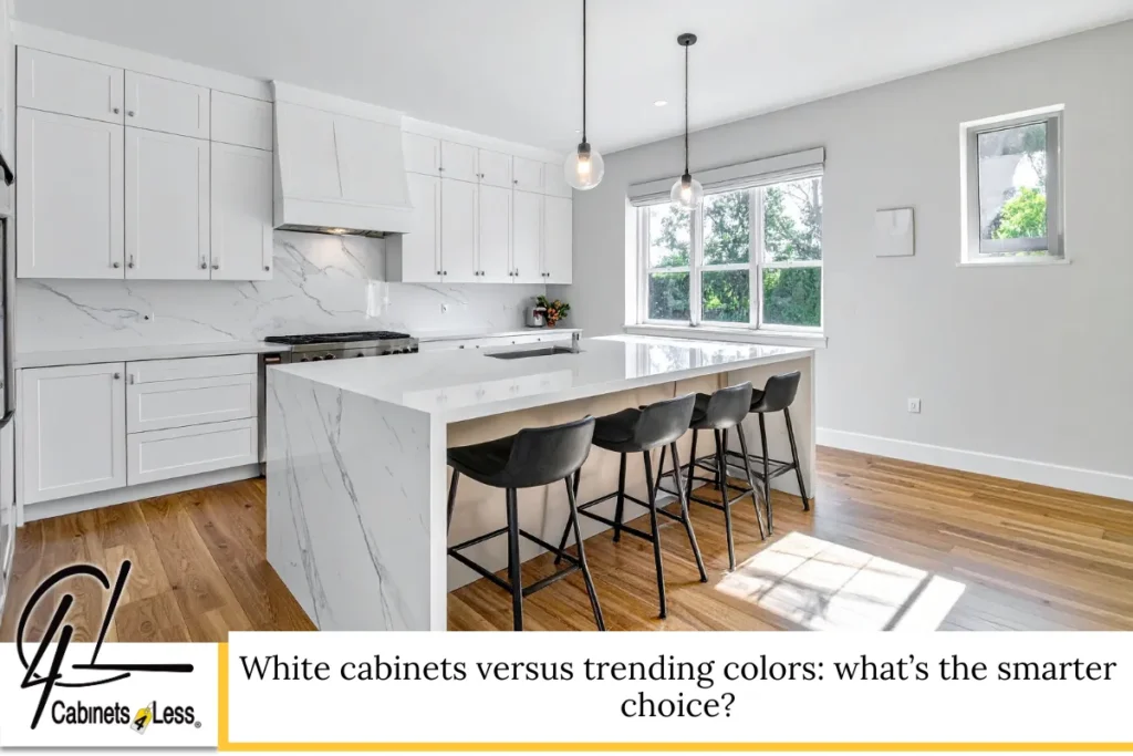 White cabinets versus trending colors: what’s the smarter choice?